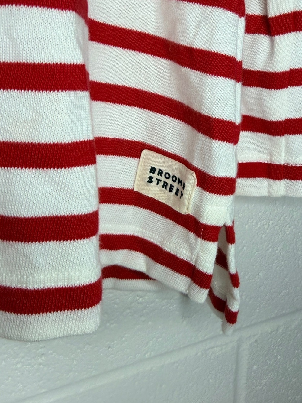 Kate Spade New York “ Joie de Vivre” Broome Street Stripped Top Small - Picture 4 of 7